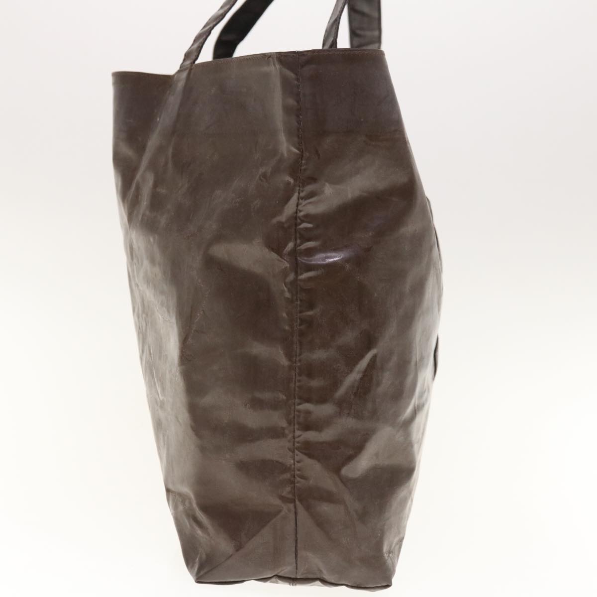 CHANEL Tote Bag Patent leather Brown CC bs10555