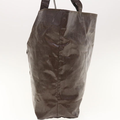 CHANEL Tote Bag Patent leather Brown CC bs10555