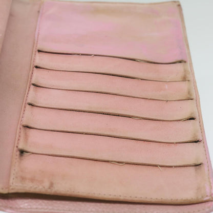 CHANEL Long Wallet Caviar Skin Pink CC bs11186