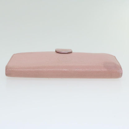 CHANEL Long Wallet Caviar Skin Pink CC bs11186