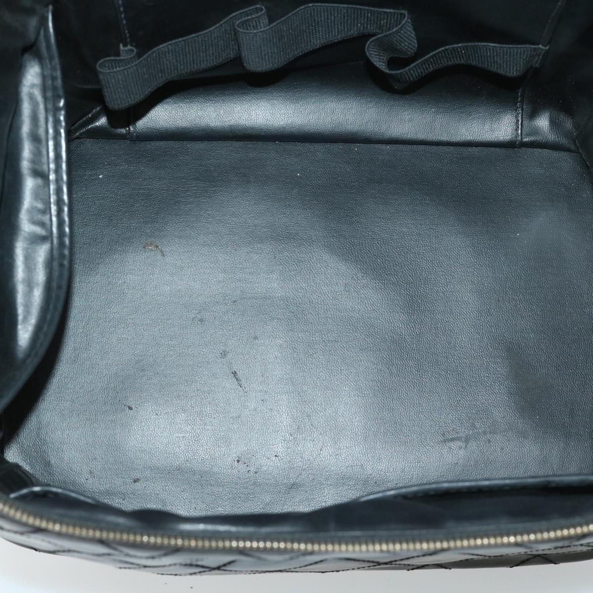CHANEL Vanity Cosmetic Pouch Patent leather 2way Black CC bs11283