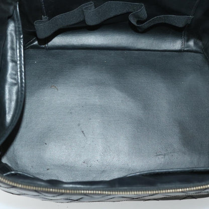 CHANEL Vanity Cosmetic Pouch Patent leather 2way Black CC bs11283