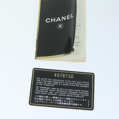 CHANEL Vanity Cosmetic Pouch Caviar Skin Black CC bs11563