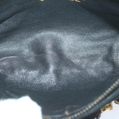 CHANEL Pouch Lamb Skin Black CC bs11890