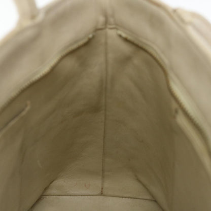 CHANEL Tote Bag Lamb Skin Beige CC bs12535