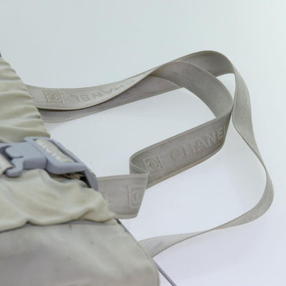 CHANEL Sports Line Tote Bag Canvas Gray CC bs13030