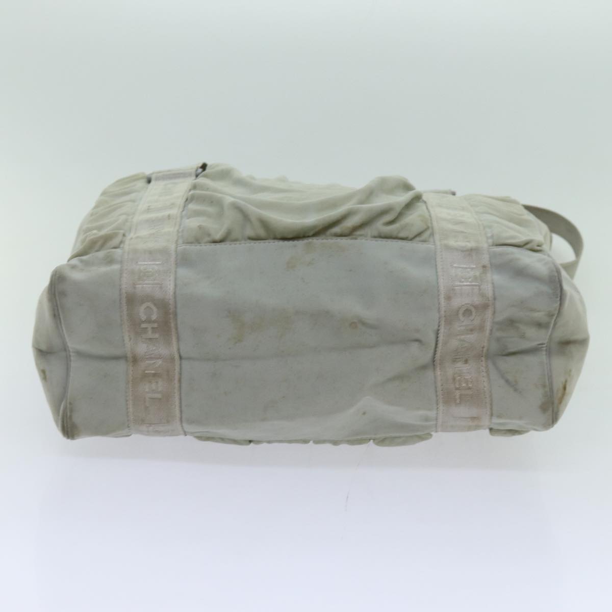 CHANEL Sports Line Tote Bag Canvas Gray CC bs13030