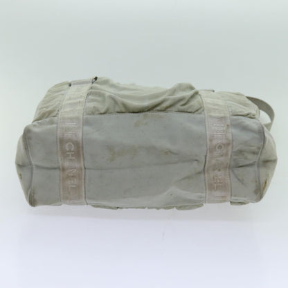 CHANEL Sports Line Tote Bag Canvas Gray CC bs13030