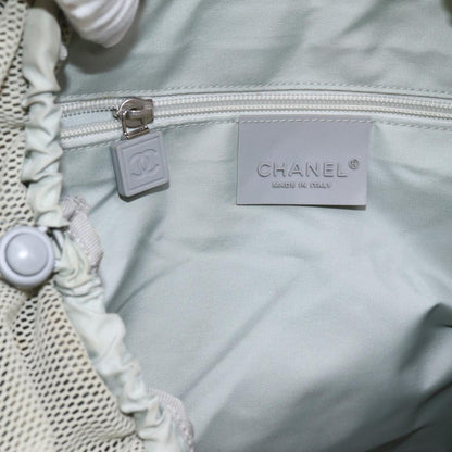 CHANEL Sports Line Tote Bag Canvas Gray CC bs13030