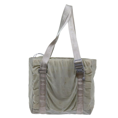 CHANEL Sports Line Tote Bag Canvas Gray CC bs13030