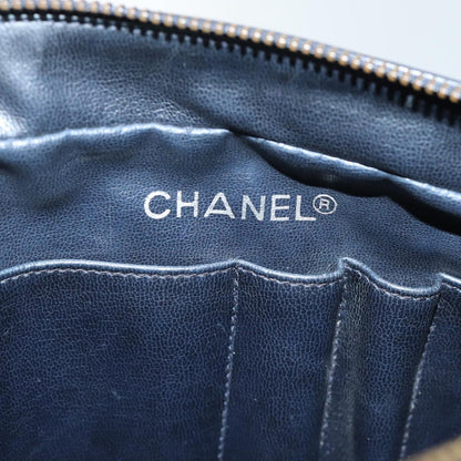 CHANEL Matelasse Chain Shoulder Bag Leather Black CC bs13119