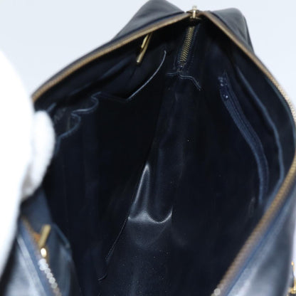 CHANEL Matelasse Chain Shoulder Bag Leather Black CC bs13119