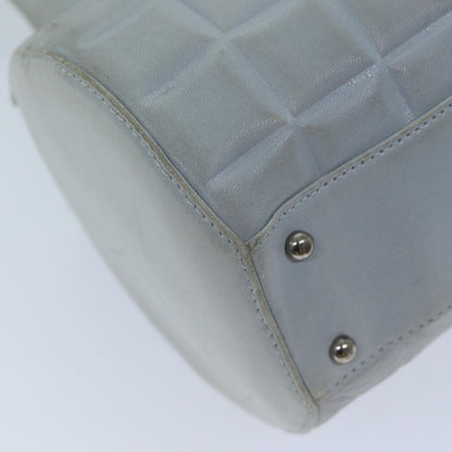 CHANEL COCO Mark Choco Bar Shoulder Bag Lamb Skin Blue CC bs13362