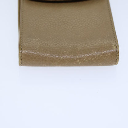 CHANEL COCO Mark Pen Case Caviar Skin Beige CC bs13887