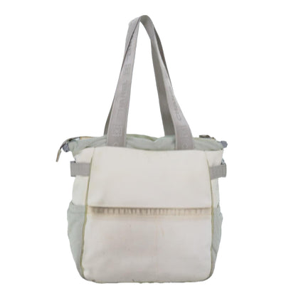 CHANEL Tote Bag Nylon White CC bs14294