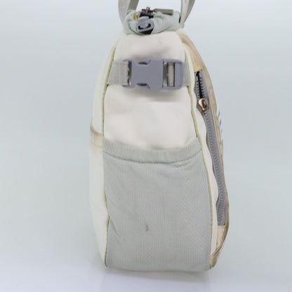 CHANEL Tote Bag Nylon White CC bs14294