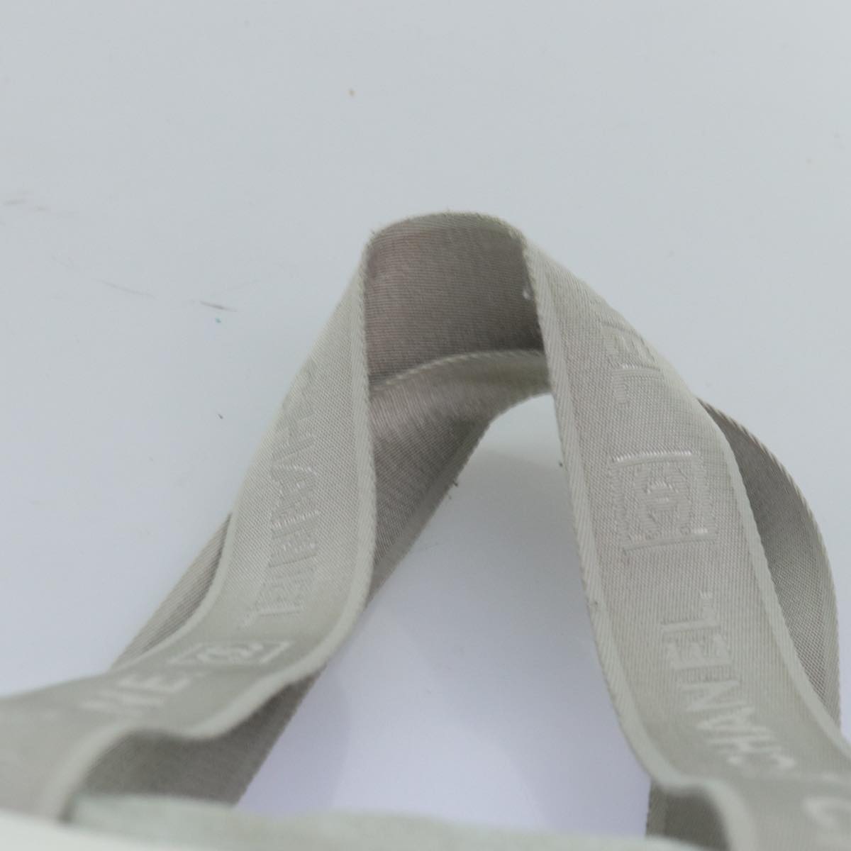 CHANEL Tote Bag Nylon White CC bs14294