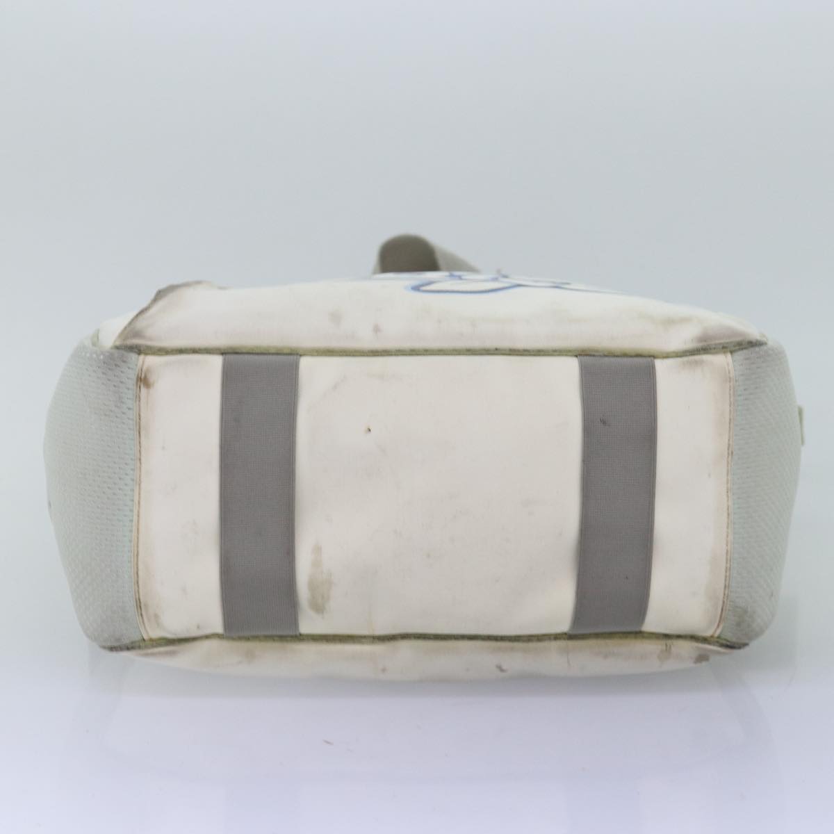 CHANEL Tote Bag Nylon White CC bs14294