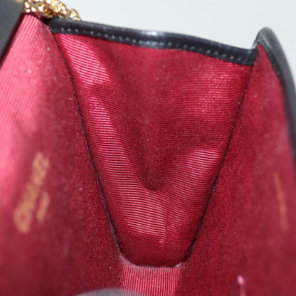 CHANEL Matelasse Chain Shoulder Bag cotton Black CC bs14749A