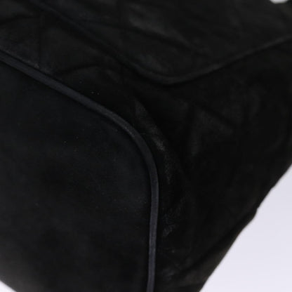 CHANEL Matelasse Tote Bag Suede Standard Black CC bs14754