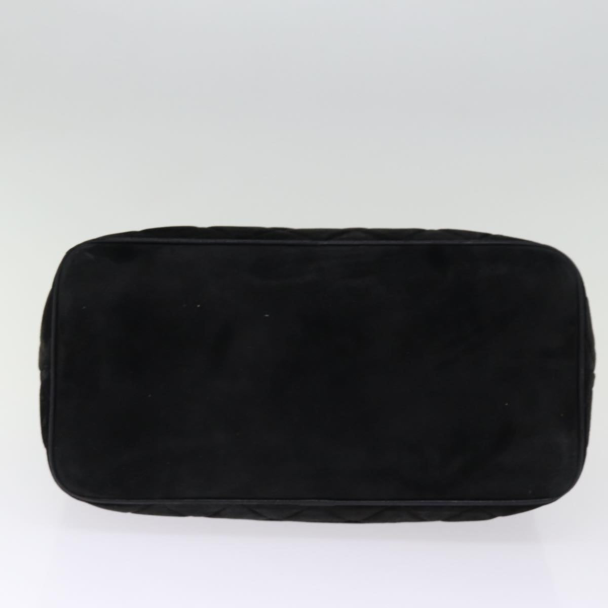 CHANEL Matelasse Tote Bag Suede Standard Black CC bs14754