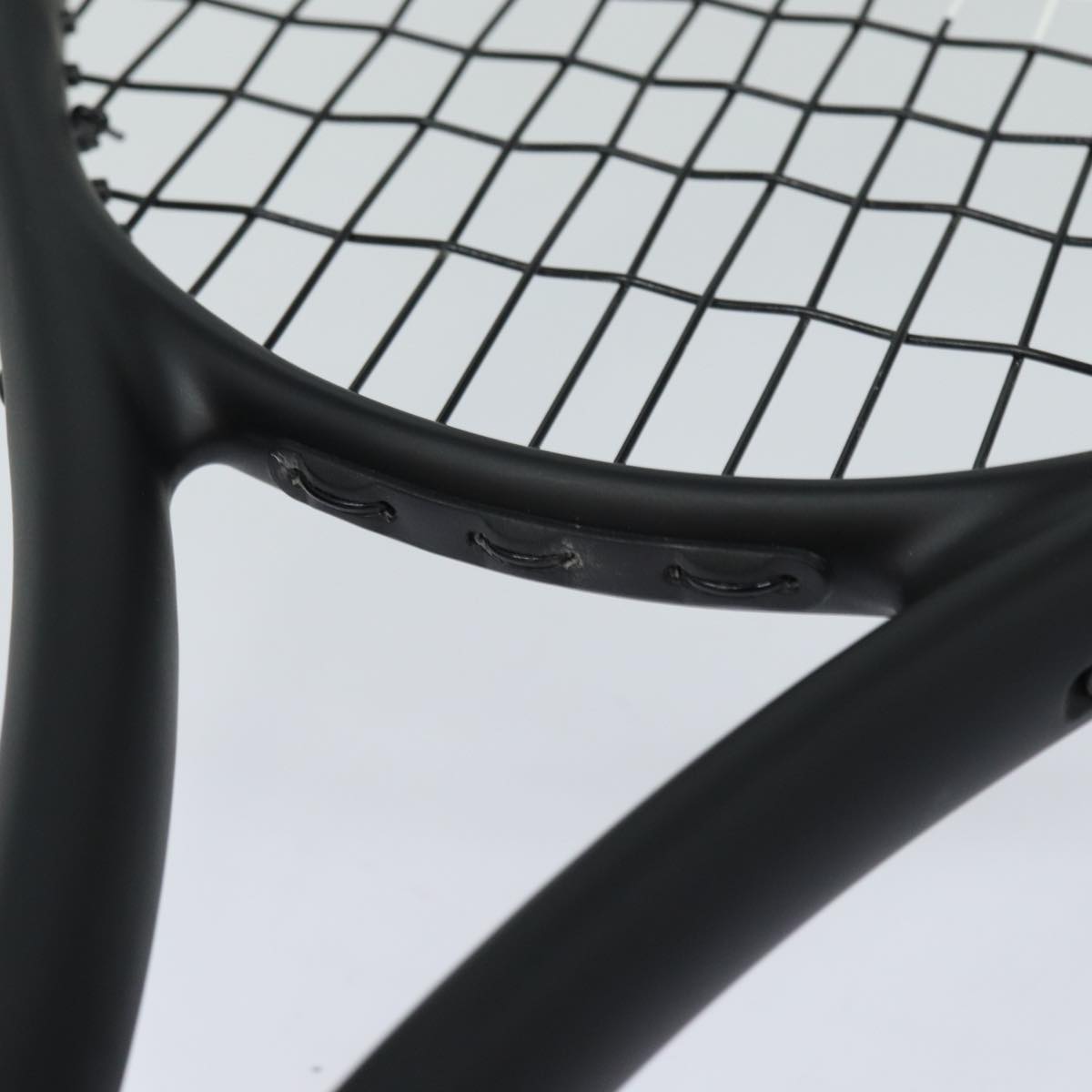 CHANEL Tennis Racket And Ball Set Leather Black White CC bs15099A
