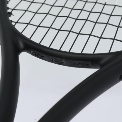 CHANEL Tennis Racket And Ball Set Leather Black White CC bs15099A