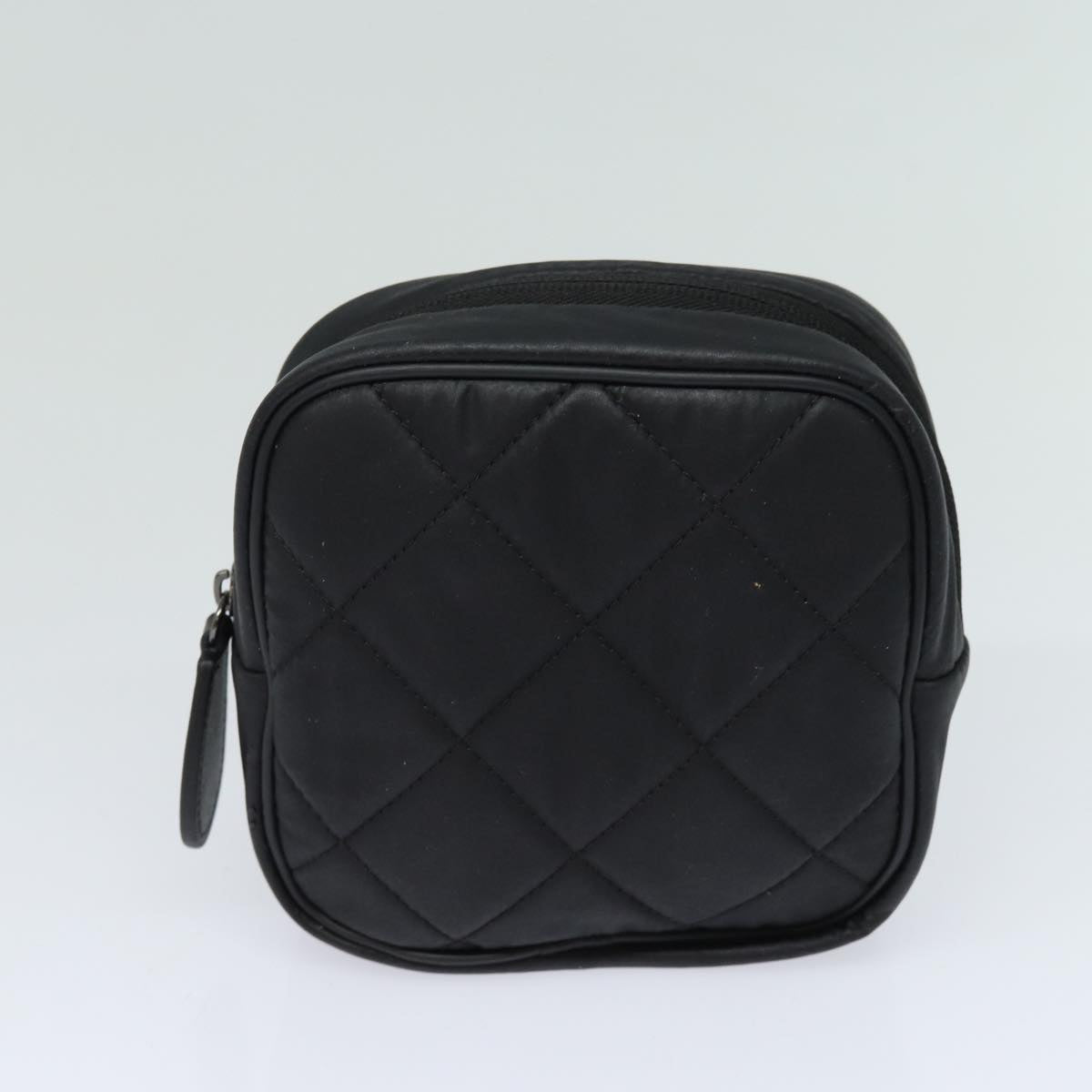 CHANEL Tennis Racket And Ball Set Leather Black White CC bs15099A