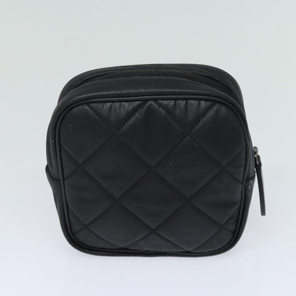 CHANEL Tennis Racket And Ball Set Leather Black White CC bs15099A