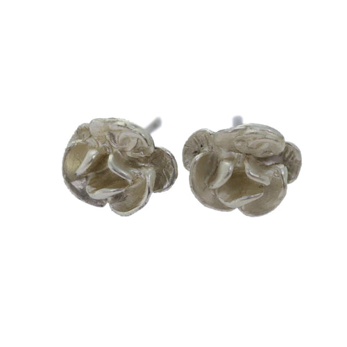 CHANEL Pierce Camelia Silver CC bs15114