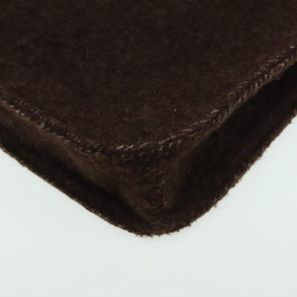 CHANEL Tote Bag Wool Brown CC bs15852