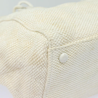 CHANEL Matelasse Chain Tote Bag Raffia White CC bs15861