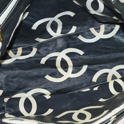 CHANEL Matelasse Chain Tote Bag Raffia White CC bs15861