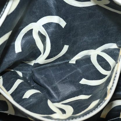 CHANEL Matelasse Chain Tote Bag Raffia White CC bs15861