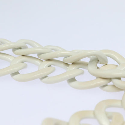 CHANEL Matelasse Chain Tote Bag Raffia White CC bs15861