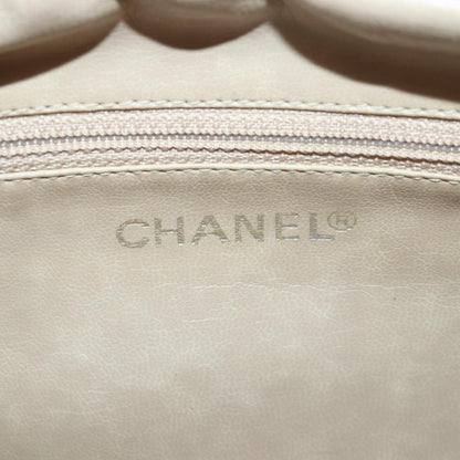 CHANEL Matelasse Pouch Enamel Beige CC bs16140