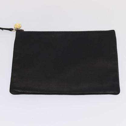 CHANEL COCO Mark Purse Shoulder Bag Lamb Skin Black CC bs16571