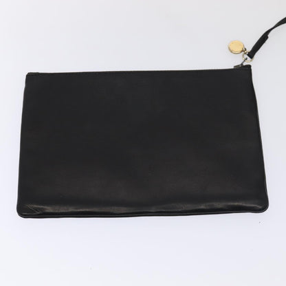 CHANEL COCO Mark Purse Shoulder Bag Lamb Skin Black CC bs16571