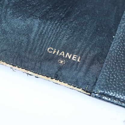 CHANEL COCO Mark Note Cover Caviar Skin Black CC bs16686