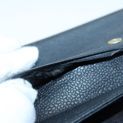 CHANEL COCO Mark Note Cover Caviar Skin Black CC bs16686
