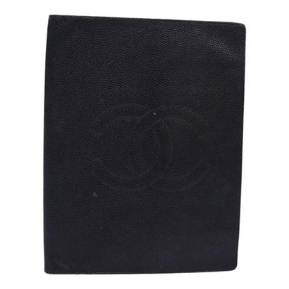 CHANEL COCO Mark Note Cover Caviar Skin Black CC bs16686
