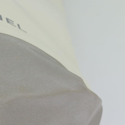 CHANEL Tote Bag Leather 2way White Silver CC bs16701