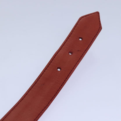 CHANEL Bicolore Chain Belt Leather metal 26.8""-28.7"" Red Gold CC bs16764