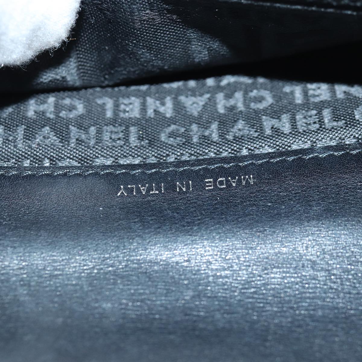 CHANEL Matelasse Wallet Leather Black Silver CC bs16854