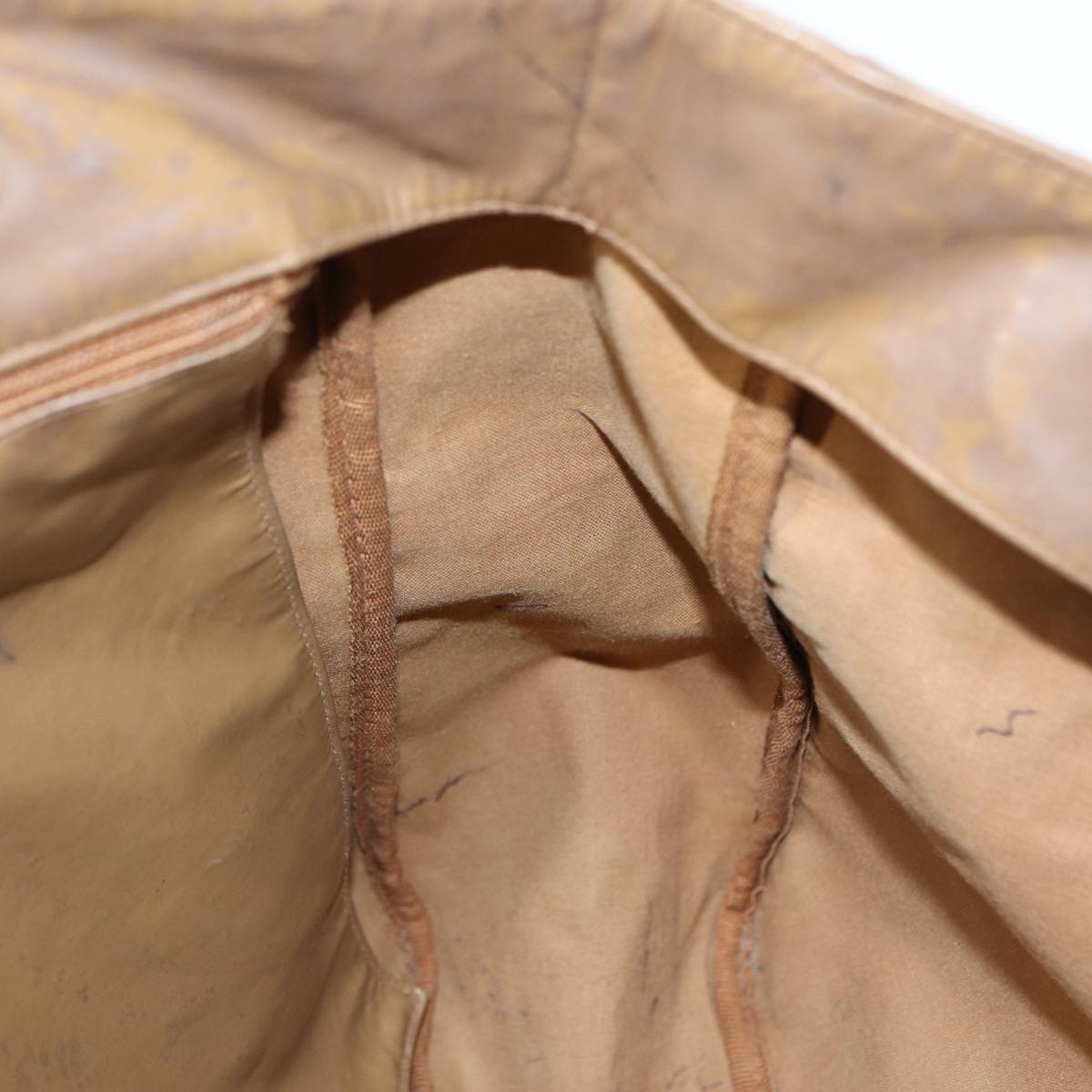 CHANEL COCO Mark Tote Bag Patent leather Beige CC bs16858
