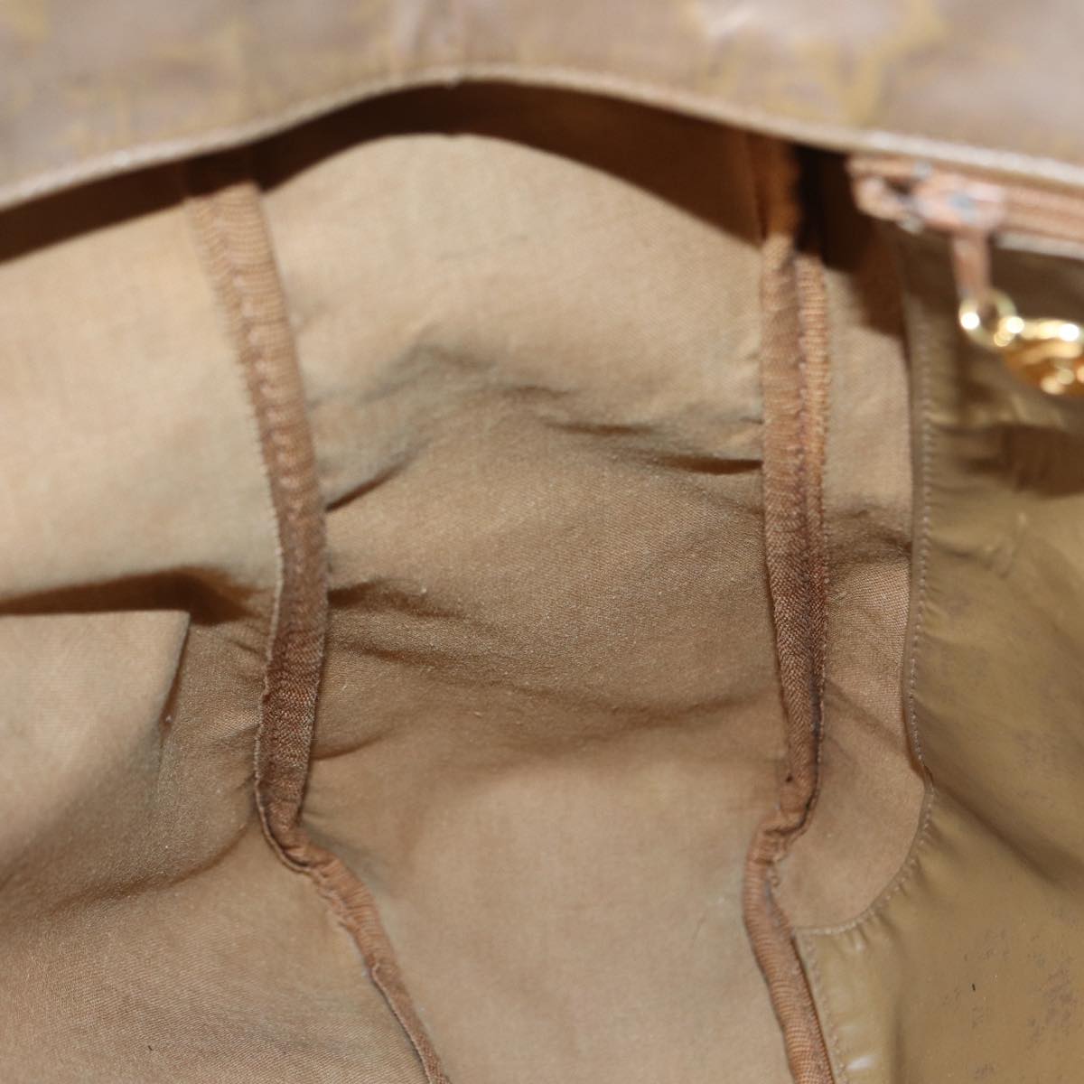 CHANEL COCO Mark Tote Bag Patent leather Beige CC bs16858