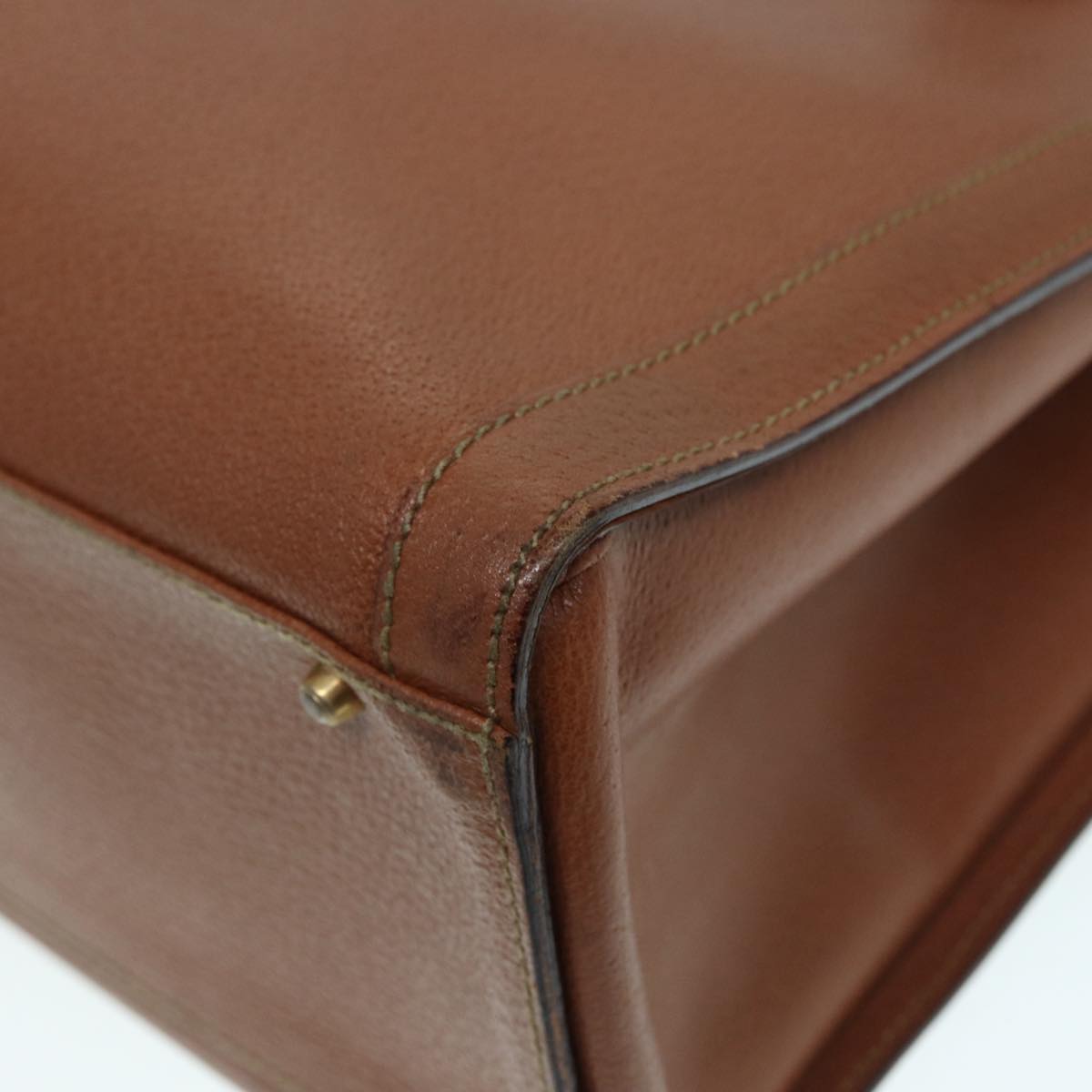 GUCCI Bamboo Hand Bag Leather Brown Gold 002 1186 0260  bs17019