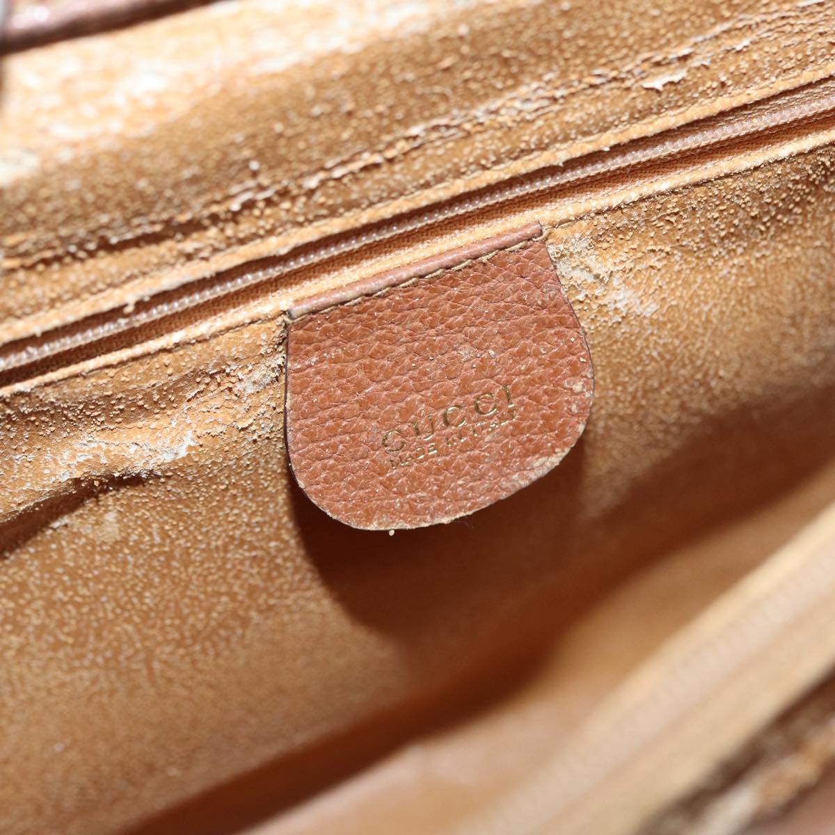 GUCCI Bamboo Hand Bag Leather Brown Gold 002 1186 0260  bs17019