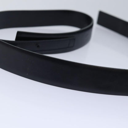 CHANEL Belt Leather 40 Black CC bs17331