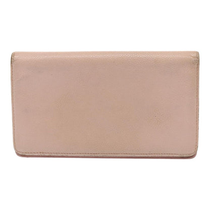 CHANEL Wallet Caviar Skin Pink Silver CC bs17427